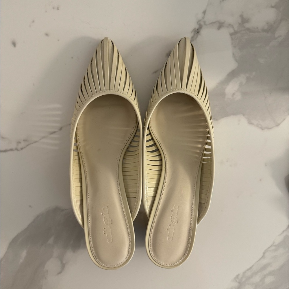 Cult Gaia Ivory Mules